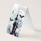 Halloween eng boek gevouwen Bladwijzer Visitekaartje (Achterkant)