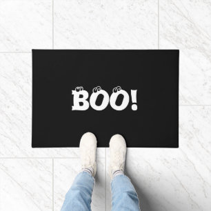 Halloween eng Boo! oogbollen zwart wit Deurmat