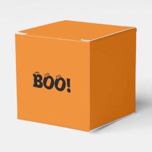 Halloween eng Boo! oogbollen zwarte oranje behande Bedankdoosjes