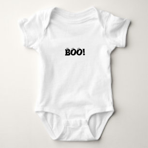 Halloween eng Boo! oogbollen zwarte witte kostuum Romper