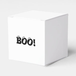 Halloween eng Boo! oogbollen zwarte witte vlekken Bedankdoosjes
