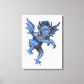  Halloween, eng Evil Gargoyle Demon Canvas Afdruk (Voorkant)