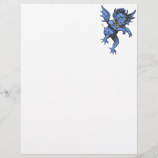  Halloween, eng Evil Gargoyle Demon Flyer (Achterkant)