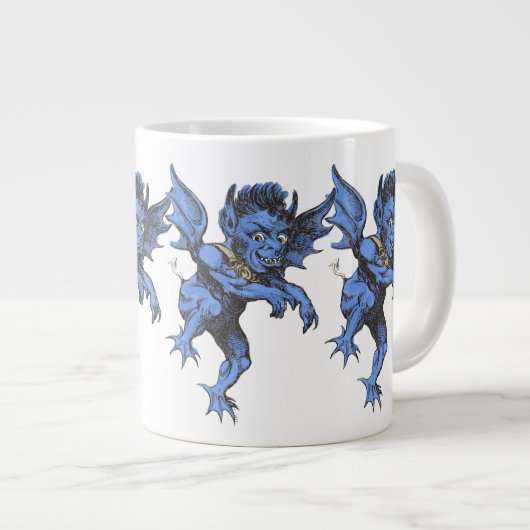 Halloween, eng Evil Gargoyle Demon Grote Koffiekop (Voorkant rechts)