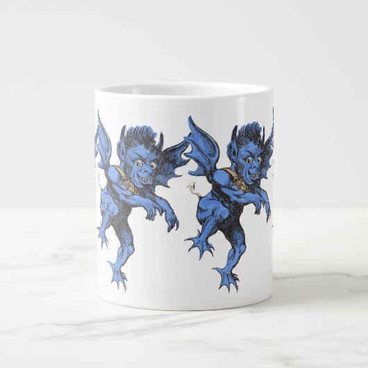 Halloween, eng Evil Gargoyle Demon Grote Koffiekop (Voorkant)