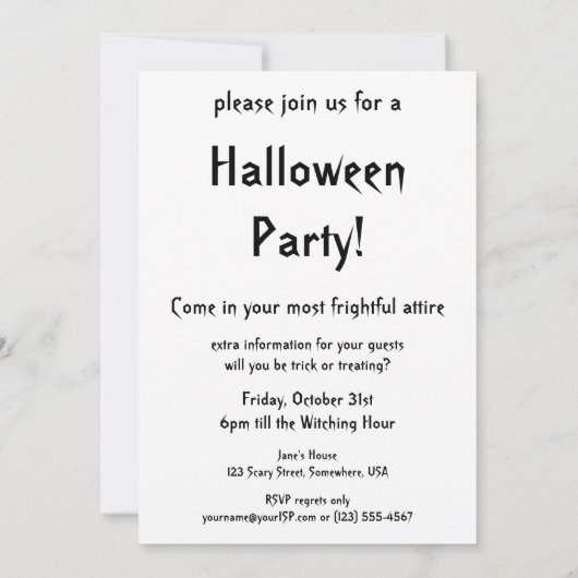 Halloween, eng Evil Gargoyle Demon Kaart (Achterkant)