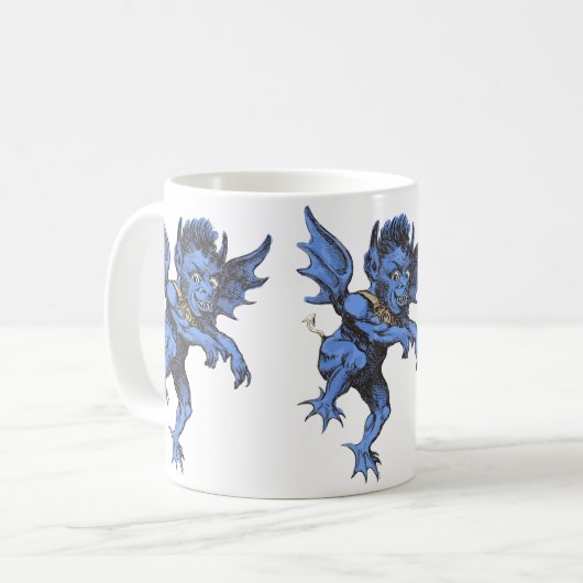  Halloween, eng Evil Gargoyle Demon Koffiemok (Voorkant links)