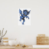Halloween, eng Evil Gargoyle Demon Poster (Keuken)