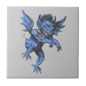  Halloween, eng Evil Gargoyle Demon Tegeltje (Voorkant)