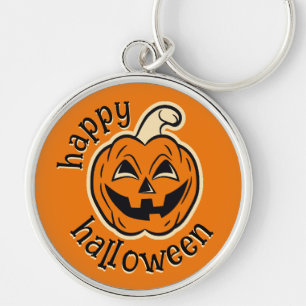 Halloween Eng Komisch Schattig Pompoen Sleutelhanger