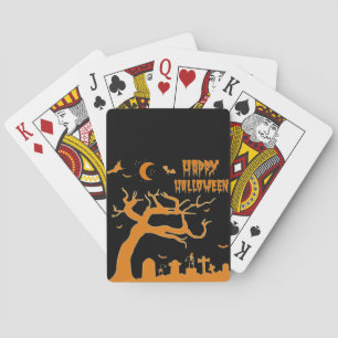 Halloween eng nacht pokerkaarten