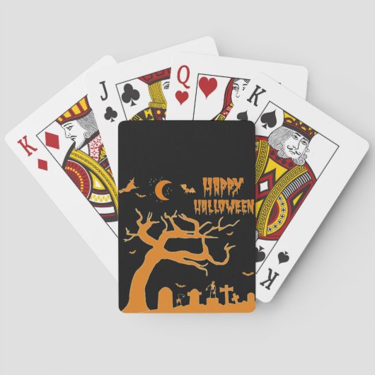 Halloween eng nacht pokerkaarten (Achterkant)