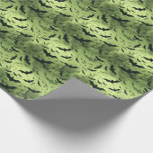 🦇 Halloween - eng 😱 toxisch groen Cadeaupapier (Hoek)