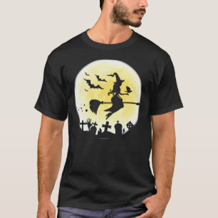 Halloween eng vliegend heks with Bats Essential T-shirt