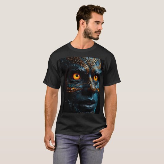 Halloween enge 3d monster t-shirt (Voorkant volledig)