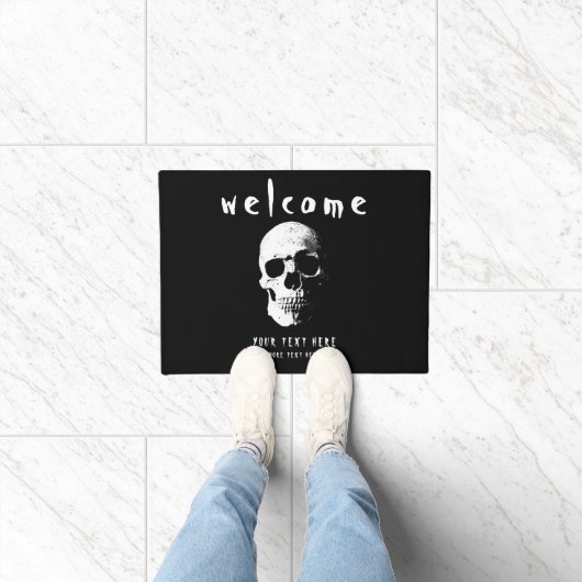 Halloween enge angst horror welkom Deurmat (Binnen)