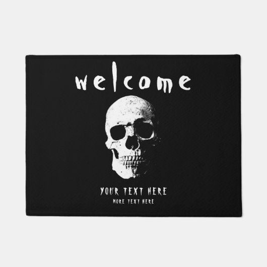  Halloween enge angst horror welkom Deurmat (Voorkant)