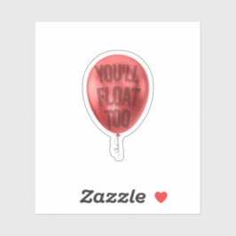 Halloween enge ballon sticker