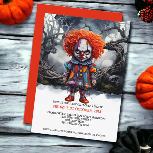 Halloween enge clown in Bossen Kaart
