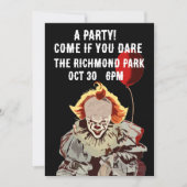 HALLOWEEN ENGE CLOWN PARTY UITNODIGINGEN (Voorkant)