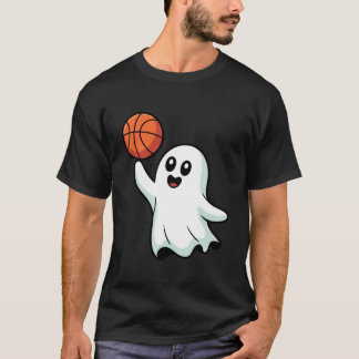 Halloween enge geest speelt basketbal voor Todd T-shirt