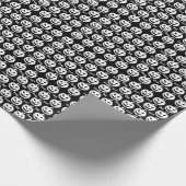 Halloween enge gezicht Jack-O-Lantern Custom Cadeaupapier (Hoek)