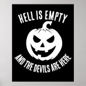 Halloween enge gezicht Jack-O-Lantern Custom Poster (Voorkant)