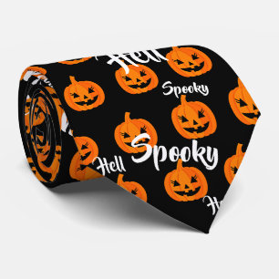 Halloween enge gezicht Jack-O-Lantern Custom Stropdas