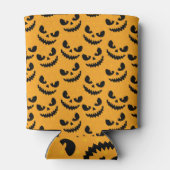 Halloween: enge gezichten,  stijl. blikjeskoeler (Achterkant)