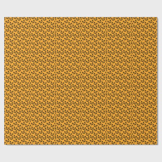 Halloween: enge gezichten,  stijl. cadeaupapier (Vlak)