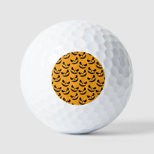 Halloween: enge gezichten,  stijl. golfballen (Voorkant)