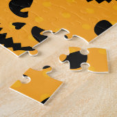 Halloween: enge gezichten, stijl. legpuzzel (Zijkant)