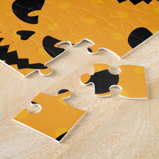 Halloween: enge gezichten, stijl. legpuzzel (Zijkant)