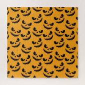 Halloween: enge gezichten, stijl. legpuzzel (Verticaal)