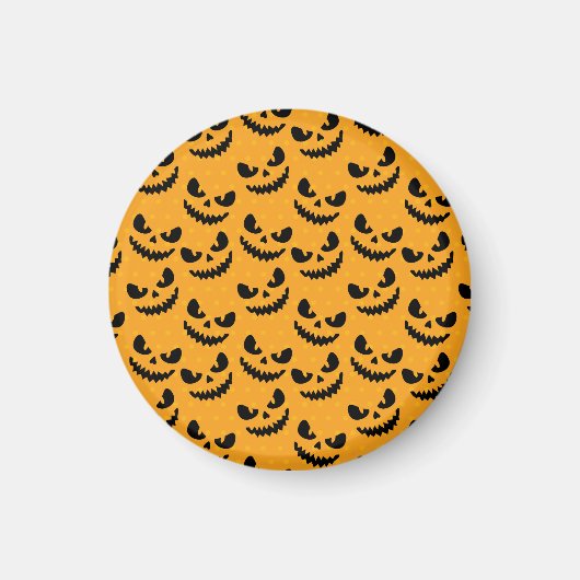 Halloween: enge gezichten, stijl. magneet (Voorkant)