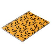 Halloween: enge gezichten, stijl. notitieboek (Linkerzijde)