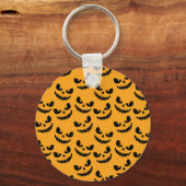 Halloween: enge gezichten, stijl. sleutelhanger (Achterkant)
