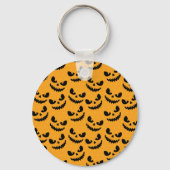 Halloween: enge gezichten, stijl. sleutelhanger (Achterkant)