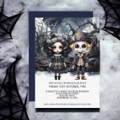 Halloween enge gotische paar in Bossen Kaart