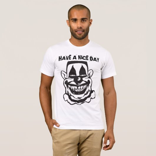HALLOWEEN ENGE GRAPPIGE CLOWN T-SHIRT (Voorkant volledig)