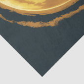 Halloween enge heks bij volle maan tissuepapier (Detail)