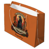 Halloween enge heks grappig citaat gepersonaliseer groot cadeauzakje (Achterkant Gekanteld)