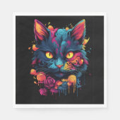 Halloween/Enge Kat/Dag van de Doden Servet (Voorkant)