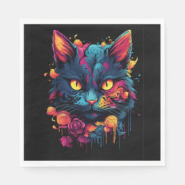 Halloween/Enge Kat/Dag van de Doden Servet