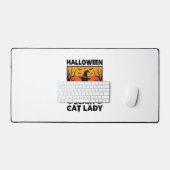 Halloween Enge Kattenvrouw Vintage Gravure Shirt D Bureaumat (Keyboard & Muis)