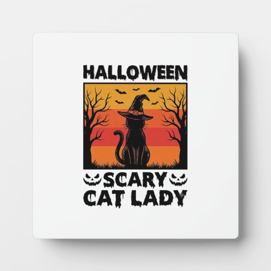 Halloween Enge Kattenvrouw Vintage Gravure Shirt D Fotoplaat (Voorkant)