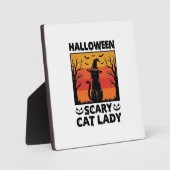 Halloween Enge Kattenvrouw Vintage Gravure Shirt D Fotoplaat (Voorkant)