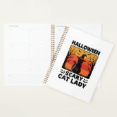 Halloween Enge Kattenvrouw Vintage Gravure Shirt D Planner (Display)