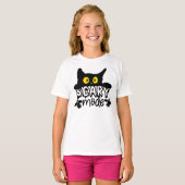 Halloween enge modus bang kat t-shirt (Voorkant volledig)