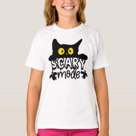 Halloween enge modus bang kat t-shirt